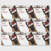 Duits Shepherd Holiday Wrapping Paper Cadeaupapier (Vlak)