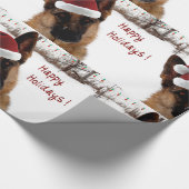 Duits Shepherd Holiday Wrapping Paper Cadeaupapier (Hoek)