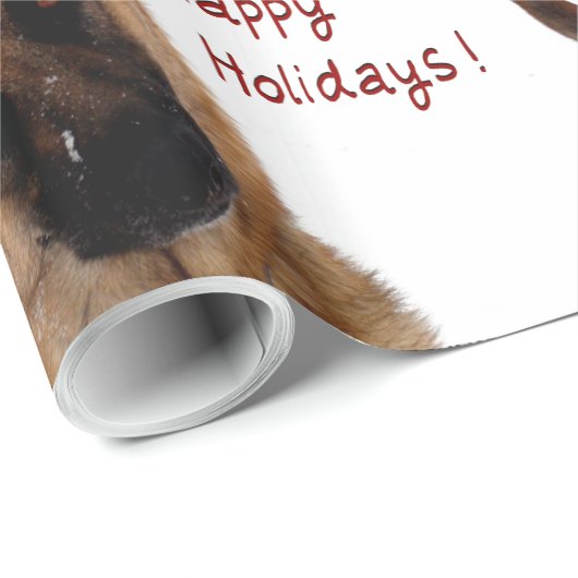 Duits Shepherd Holiday Wrapping Paper Cadeaupapier (Rol Hoek)