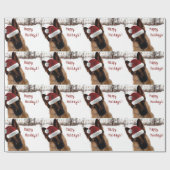 Duits Shepherd Holiday Wrapping Paper Cadeaupapier (Vlak)