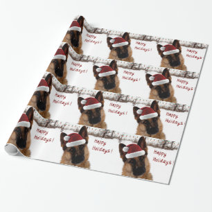 Duits Shepherd Holiday Wrapping Paper Cadeaupapier