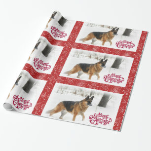 Duits Shepherd Holiday Wrapping Paper Cadeaupapier