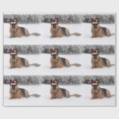 Duits Shepherd Holiday Wrapping Paper Cadeaupapier (Vlak)