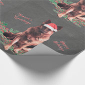 Duits Shepherd Holiday Wrapping Paper Cadeaupapier (Hoek)