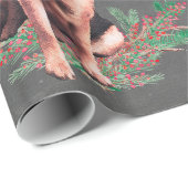 Duits Shepherd Holiday Wrapping Paper Cadeaupapier (Rol Hoek)
