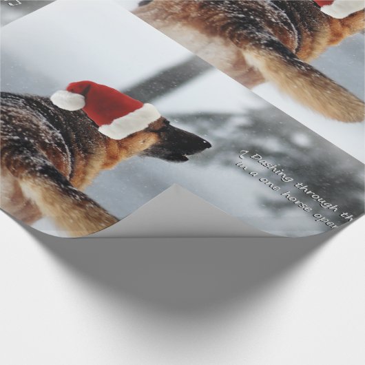 Duits Shepherd Holiday Wrapping Paper Cadeaupapier (Hoek)