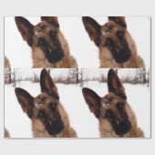 Duits Shepherd Holiday Wrapping Paper Cadeaupapier (Vlak)