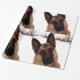Duits Shepherd Holiday Wrapping Paper Cadeaupapier