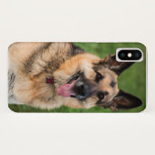 Duits Shepherd iPhone X hoesje (Achterkant (horizontaal))