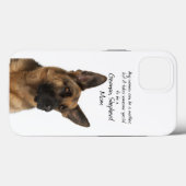 Duits Shepherd Mam iPhone Case (Achterkant (horizontaal))