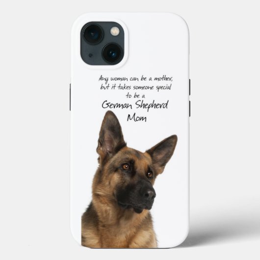 Duits Shepherd Mam iPhone Case (Achterkant)