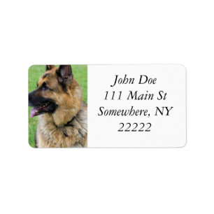 Duits Shepherd Profile Etiket