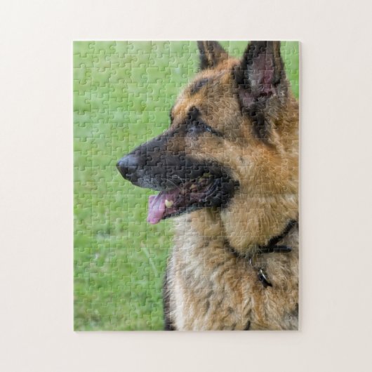 Duits Shepherd Profile Legpuzzel (Verticaal)