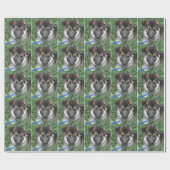 Duits Shepherd Pup Wrapping Paper Cadeaupapier (Vlak)
