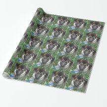 Duits Shepherd Pup Wrapping Paper