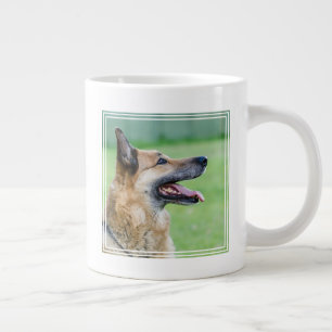 Duits Shepherd Side Portret Grote Koffiekop