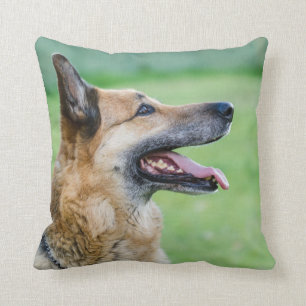 Duits Shepherd Side Portret Kussen