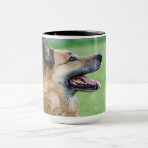 Duits Shepherd Side Portret Mok