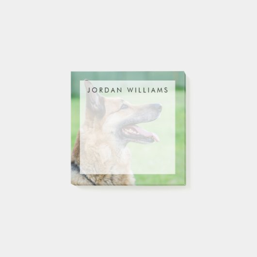 Duits Shepherd Side Portret Post-it® Notes (Voorkant)