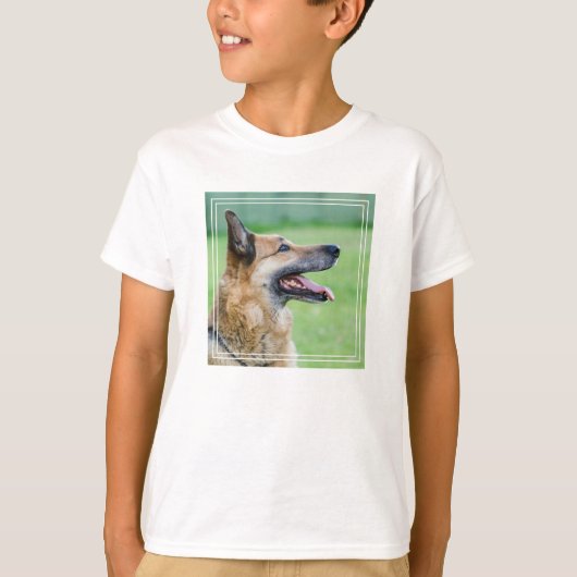 Duits Shepherd Side Portret T-shirt (Voorkant)