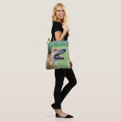 Duits Shepherd Side Portret Tote Bag (Op model)
