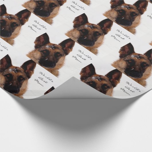 Duits Shepherd Wrapping Paper for mam Cadeaupapier (Hoek)