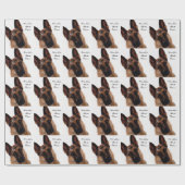 Duits Shepherd Wrapping Paper for mam Cadeaupapier (Vlak)