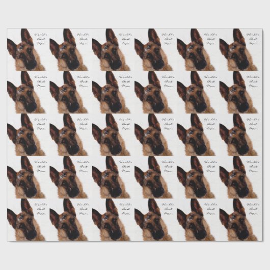 Duits Shepherd Wrapping Paper for mam Cadeaupapier (Vlak)