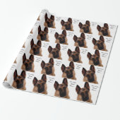 Duits Shepherd Wrapping Paper for mam Cadeaupapier (Uitgerold)