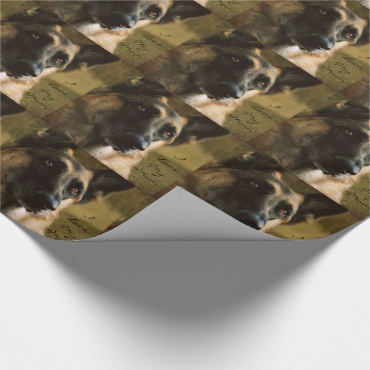Duits Shepherd Wrapping Paper for mam Cadeaupapier (Hoek)