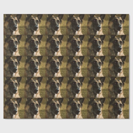 Duits Shepherd Wrapping Paper for mam Cadeaupapier (Vlak)
