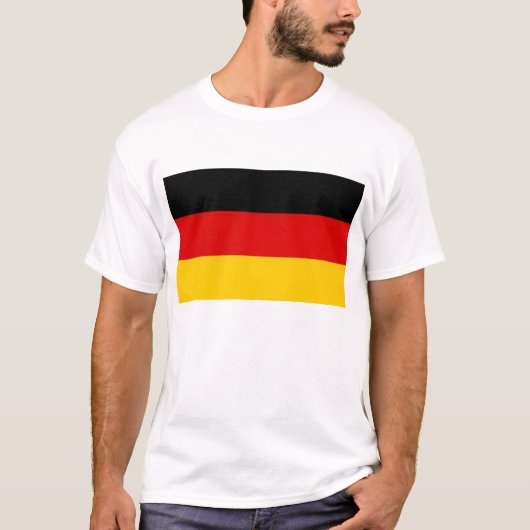 Duits Shirt voor de vlag Deutschland Fahne (Voorkant)