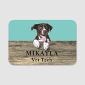 Duits Shorthair Pointer Puppy Veterinarian     Naamplaatje (Voorkant)