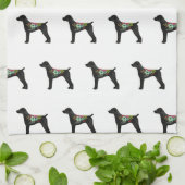 Duits Shorthaired Pointer Boho Silhouette Theedoek (Gevouwen)