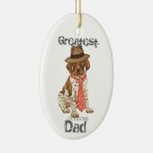 Duits Shorthaired Pointer Dad Ceramic Ornament (Rechts)