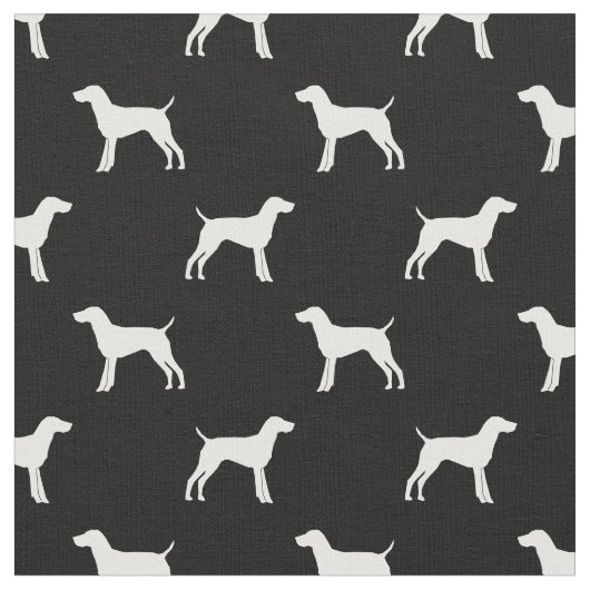 Duits Shorthaired Pointer dog silhouette Stof (Close Up)