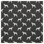 Duits Shorthaired Pointer dog silhouette Stof (Swatch)