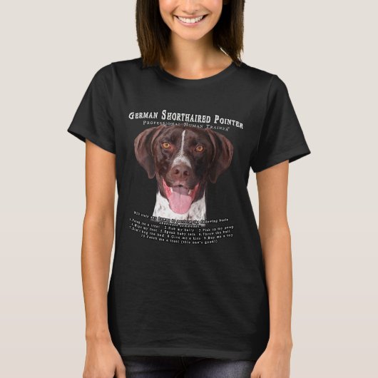 Duits Shorthaired Pointer - eigenaar van een mense T-shirt (Voorkant)