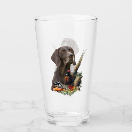 Duits Shorthaired Pointer GSP Glas (Voorkant)