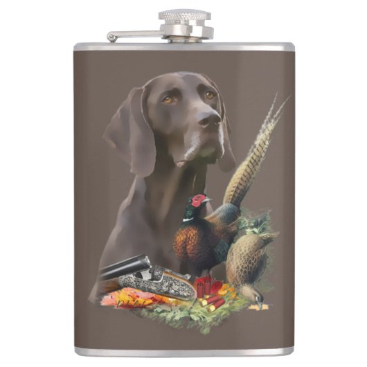 Duits Shorthaired Pointer GSP Heupfles (Voorkant)