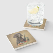 Duits Shorthaired Pointer GSP Stenen Onderzetter (Zijkant)