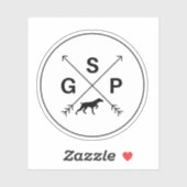 Duits Shorthaired Pointer GSP Sticker (Vel)