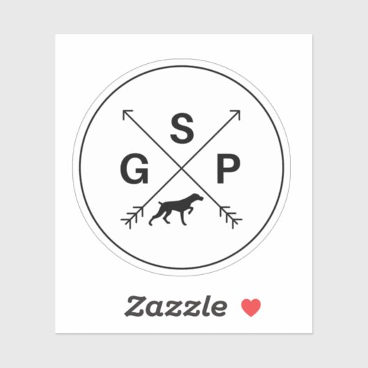 Duits Shorthaired Pointer GSP Sticker (Vel)