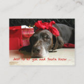 Duits Shorthaired Pointer Nieuw adres Informatiekaartje (Voorkant)