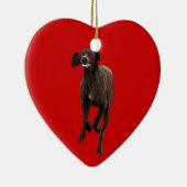 Duits Shorthaired Pointer Pet lover Keramisch Ornament (Rechts)