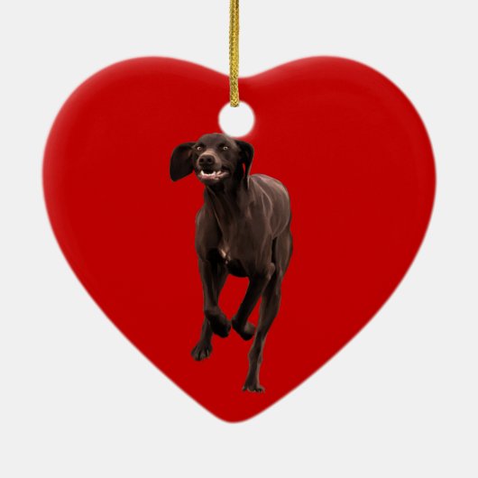 Duits Shorthaired Pointer Pet lover Keramisch Ornament (Achterkant)