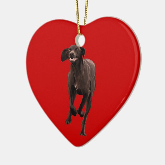 Duits Shorthaired Pointer Pet lover Keramisch Ornament (Links)