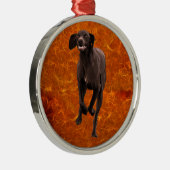 Duits Shorthaired Pointer Pet lover Metalen Ornament (Rechts)
