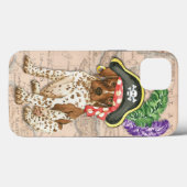 Duits Shorthaired Pointer Pirate Case-Mate iPhone Case (Achterkant (horizontaal))