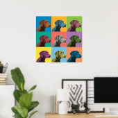 Duits Shorthaired Pointer Pop-Art Poster (Thuiskantoor)